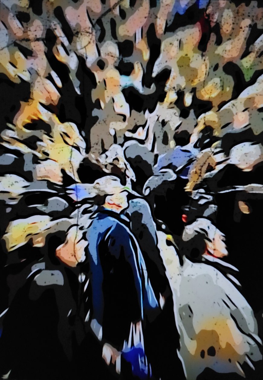 Foule urbaine floue - Mavet