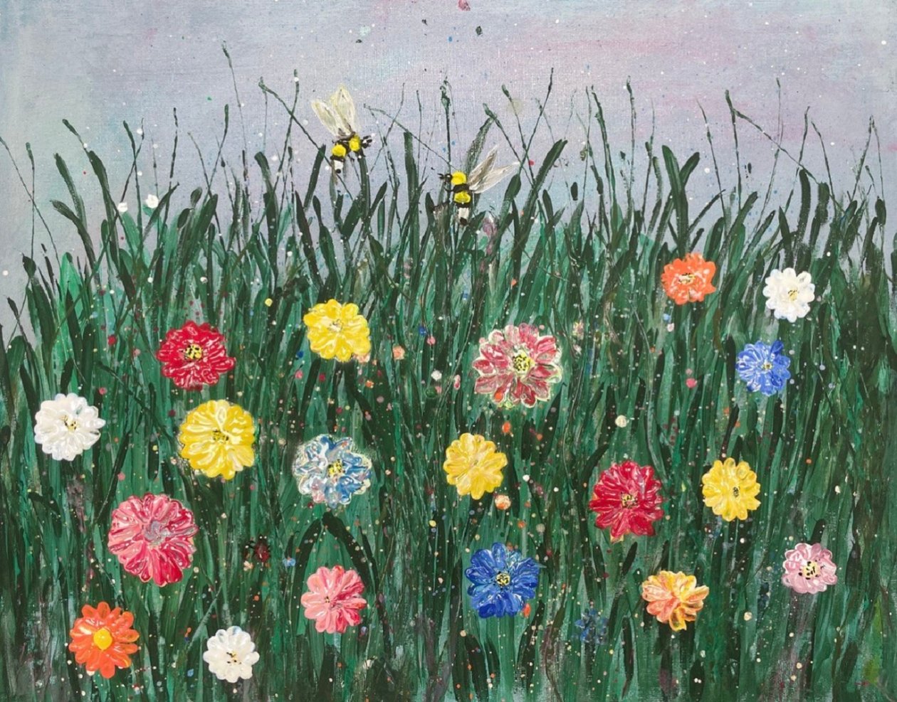 LA PRAIRIE FLEURIE AVEC LES ABEILLES - ManuC.