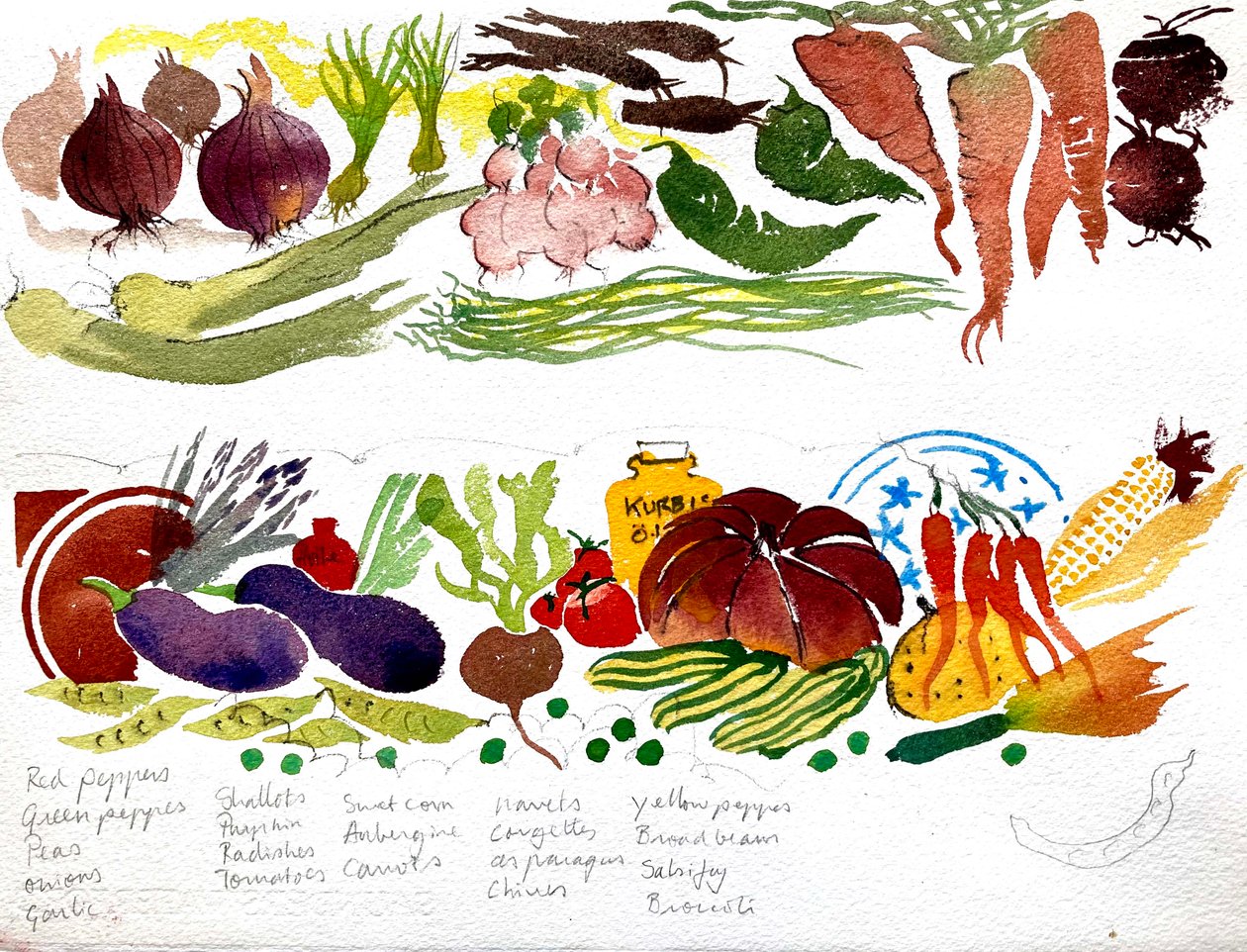 Un torchon, aquarelle 40x60 2007 - Simon Fletcher