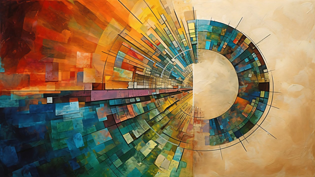 Vivid Abstract Painting A Modern wall art, Custom Canvas Prints (Impressions sur toile personnalisées) - F. Abderrahim