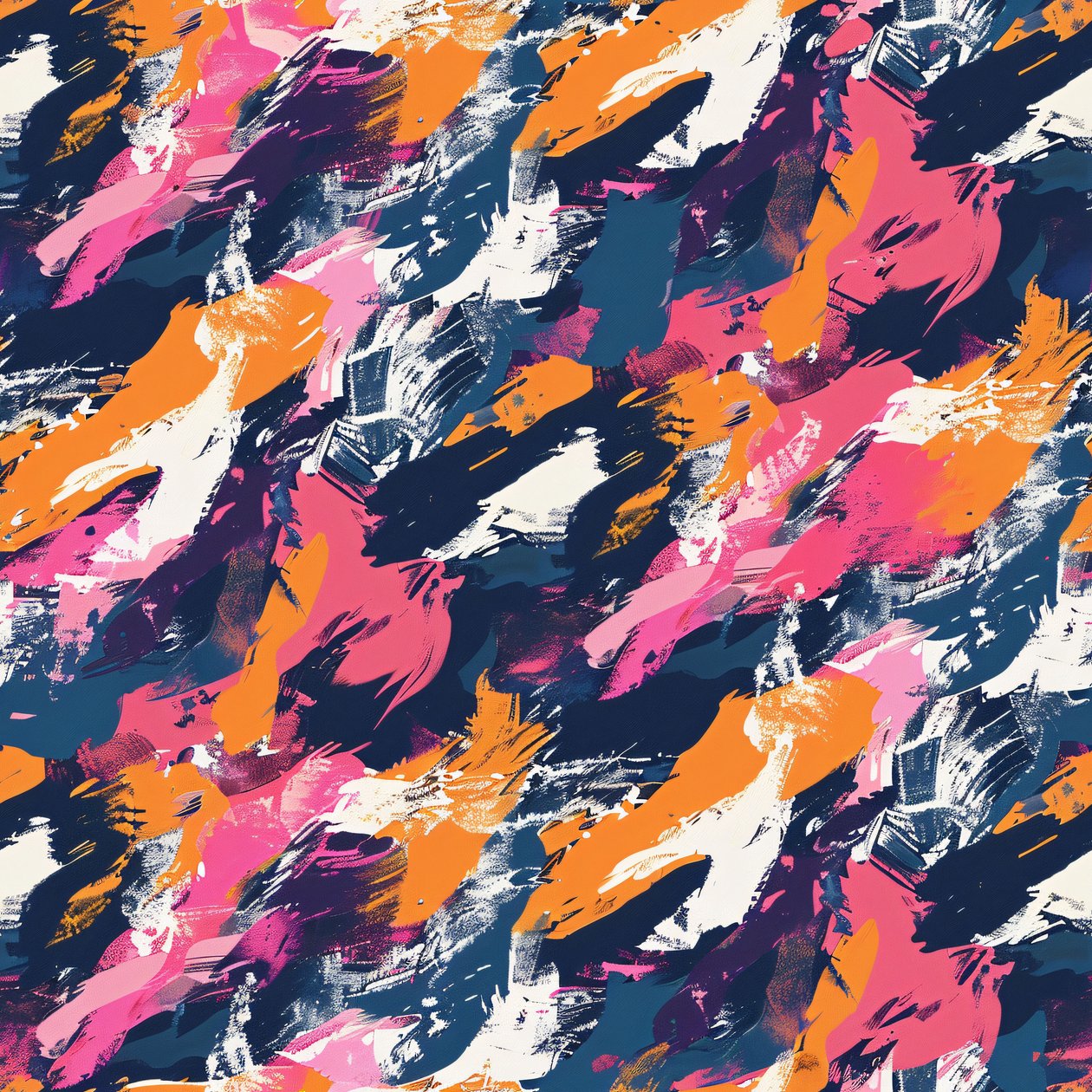 Trait de pinceau abstrait et coloré, motif de texture abstraite, design encadré au mur - F. Abderrahim