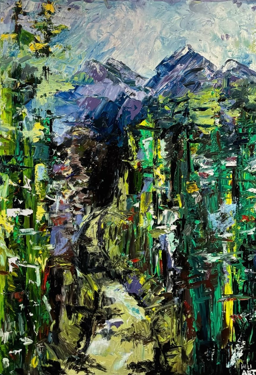 Randonnée dans les Alpes - HILI ART Tetiana Brzozowski
