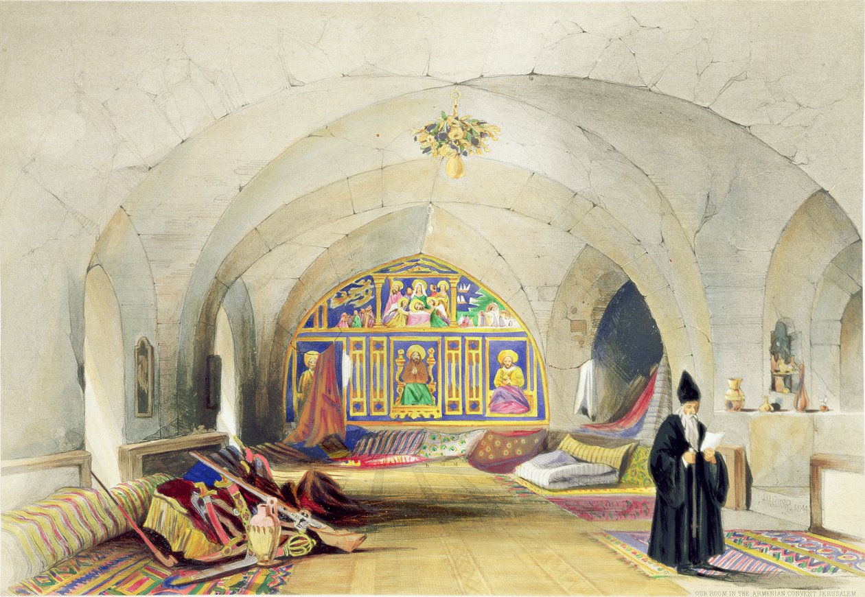 Salle dans un couvent arménien, à Jérusalem - A. Margaretta Burr