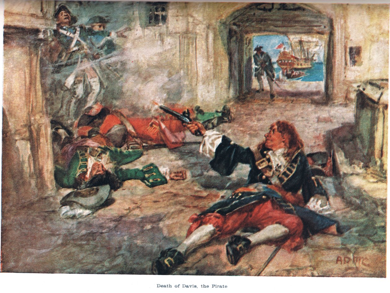 La mort de Davis, le pirate, illustration de 