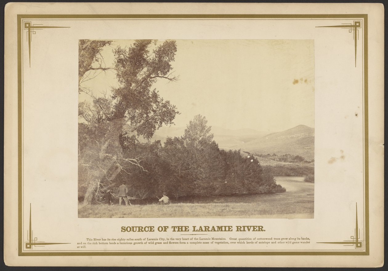 Source de la rivière Laramie. [Wyoming]. - A.J. Russell