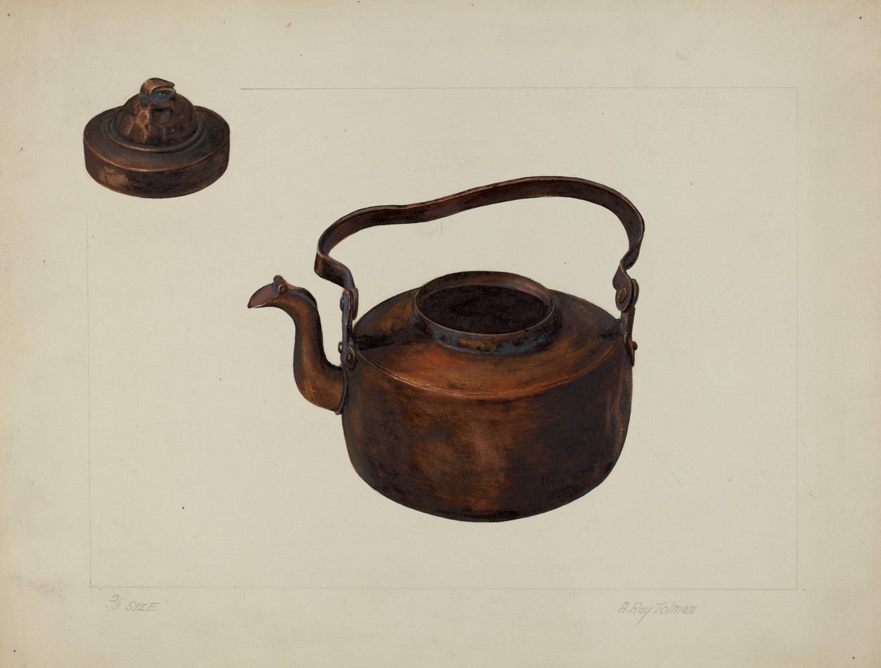 Bouilloire en cuivre - A.R. Tolman