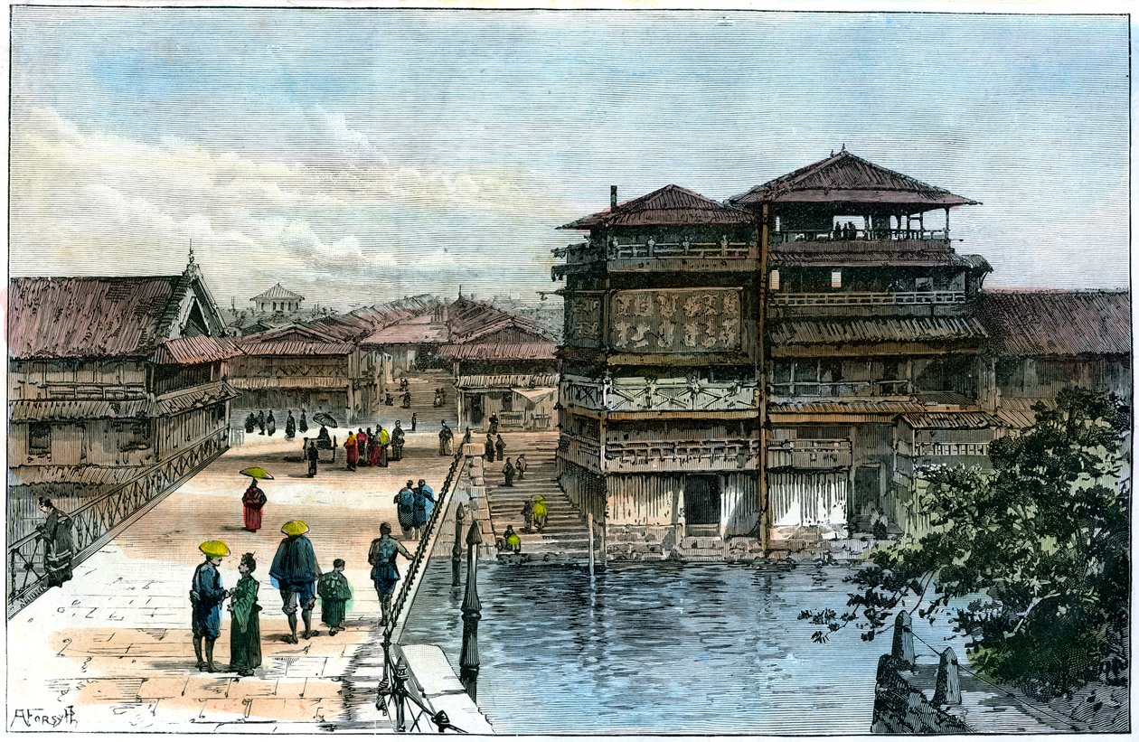 Yebisu Bashi, Osaka, Japon, 1891 - A. Forsyth