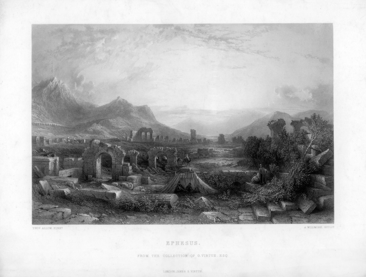 Éphèse, Turquie, 19ème siècle - A. Willmore