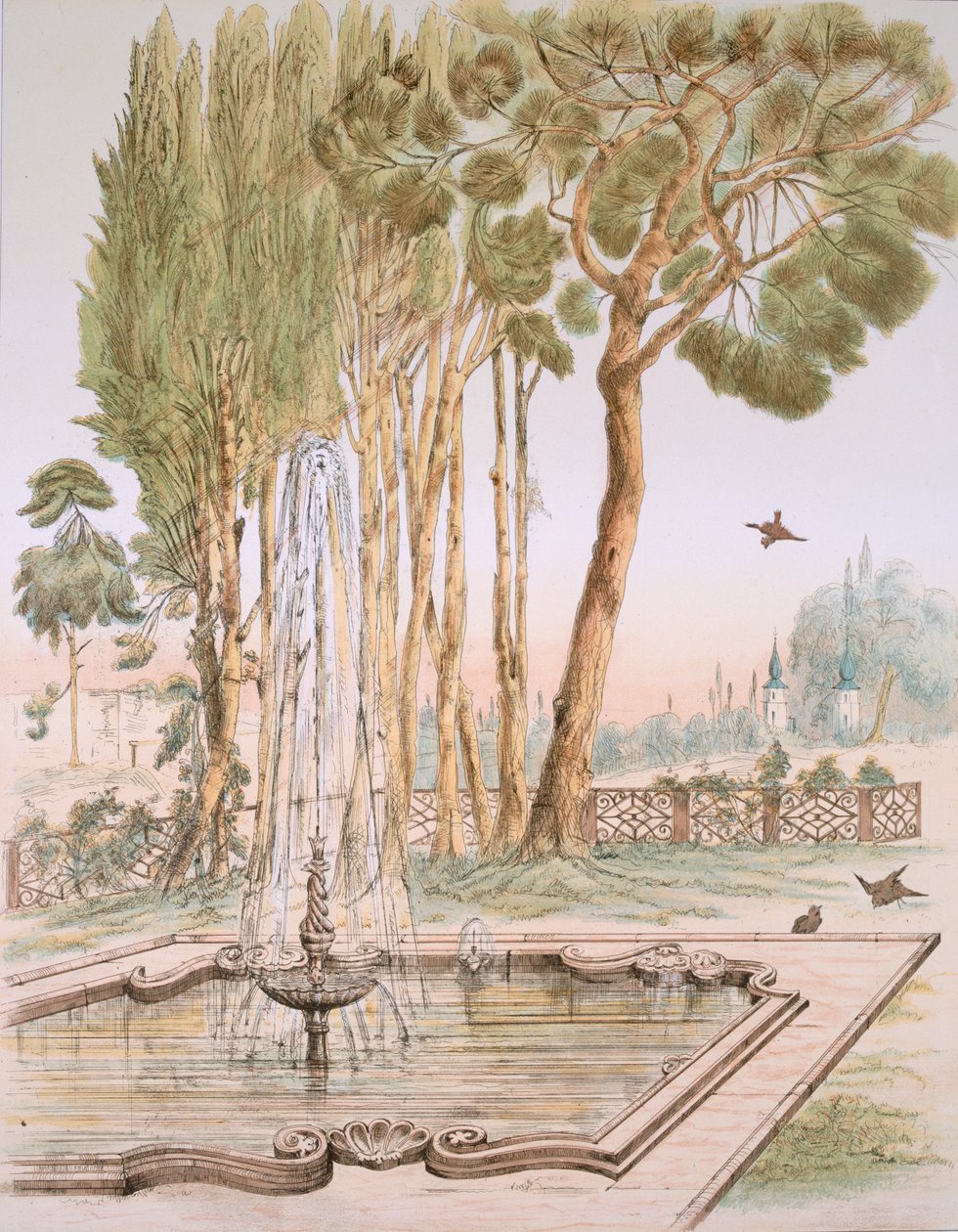 Un jardin en Turquie, pub. 1883 - A. de Beaumont