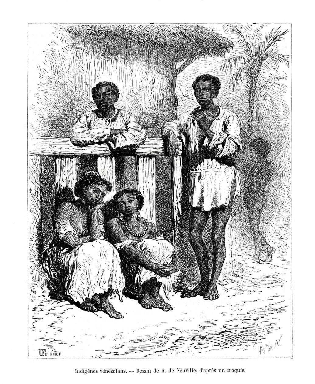 Peuples indigènes, Venezuela, 19e siècle - A. de Neuville