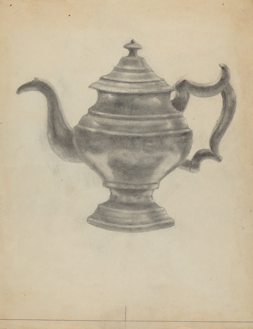 Théière en étain - Aaron Dermansky