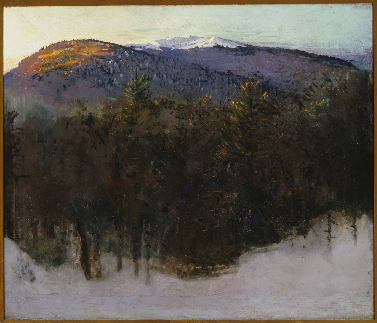 Monadnock, lever de soleil hivernal - Abbott Handerson Thayer