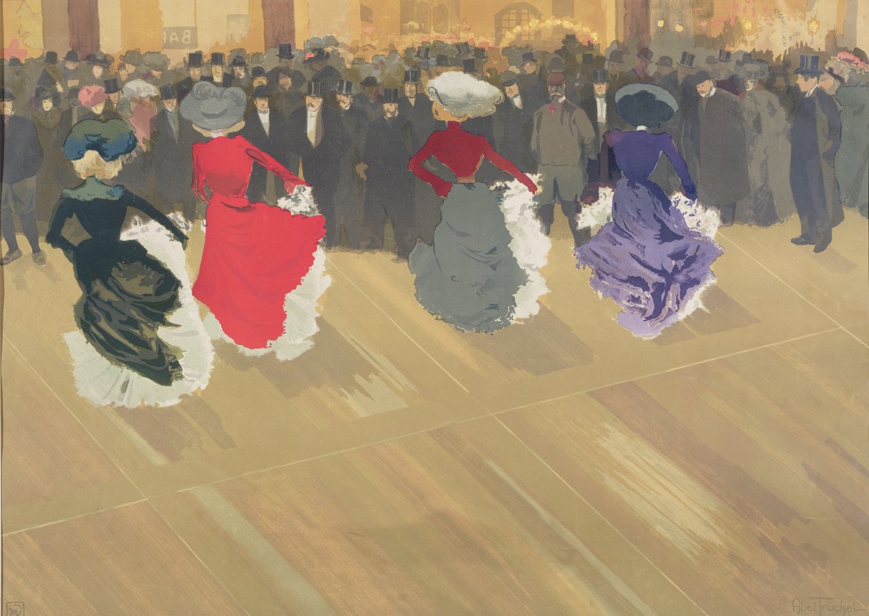 Femmes dansant le Can-Can - Abel Truchet