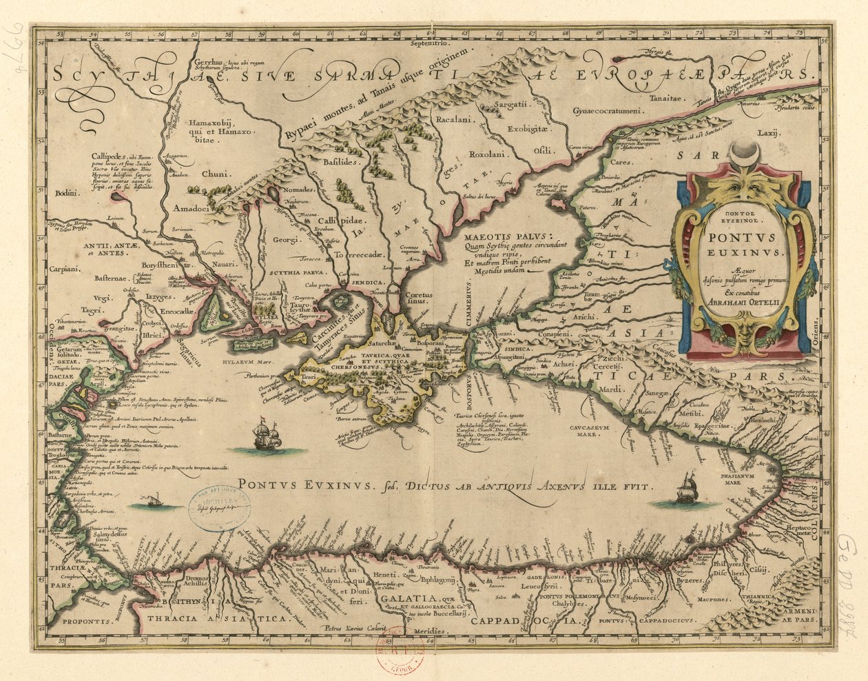 Pontus Euxinus - Abraham Ortelius