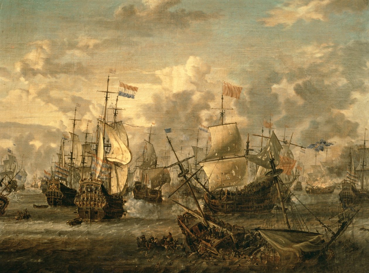 Épisode de la bataille des Quatre Jours, 1er-4 juin 1666 - Abraham Storck