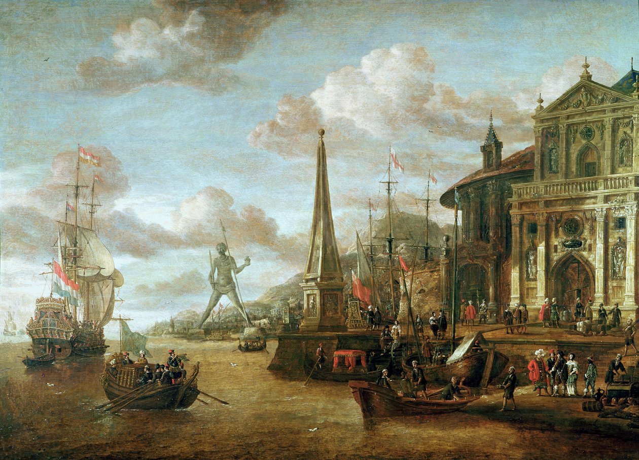 Le Port de Rhodes - Abraham Storck