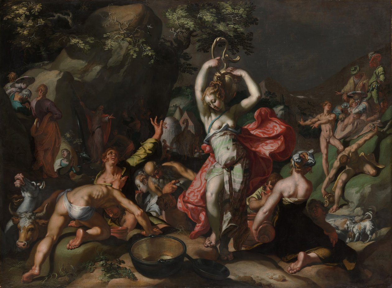 Moïse Frappant le Rocher, 1596 - Abraham Bloemaert