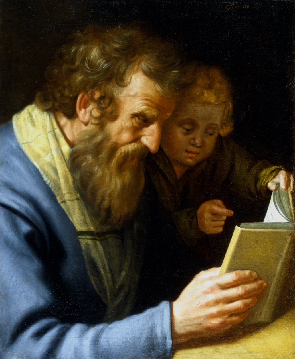 Saint Matthieu et un ange - Abraham Bloemaert