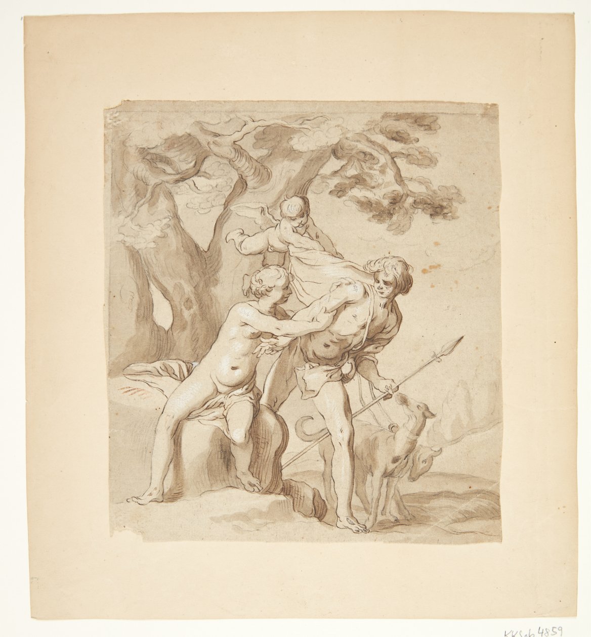 Vénus et Adonis - Abraham Bloemaert