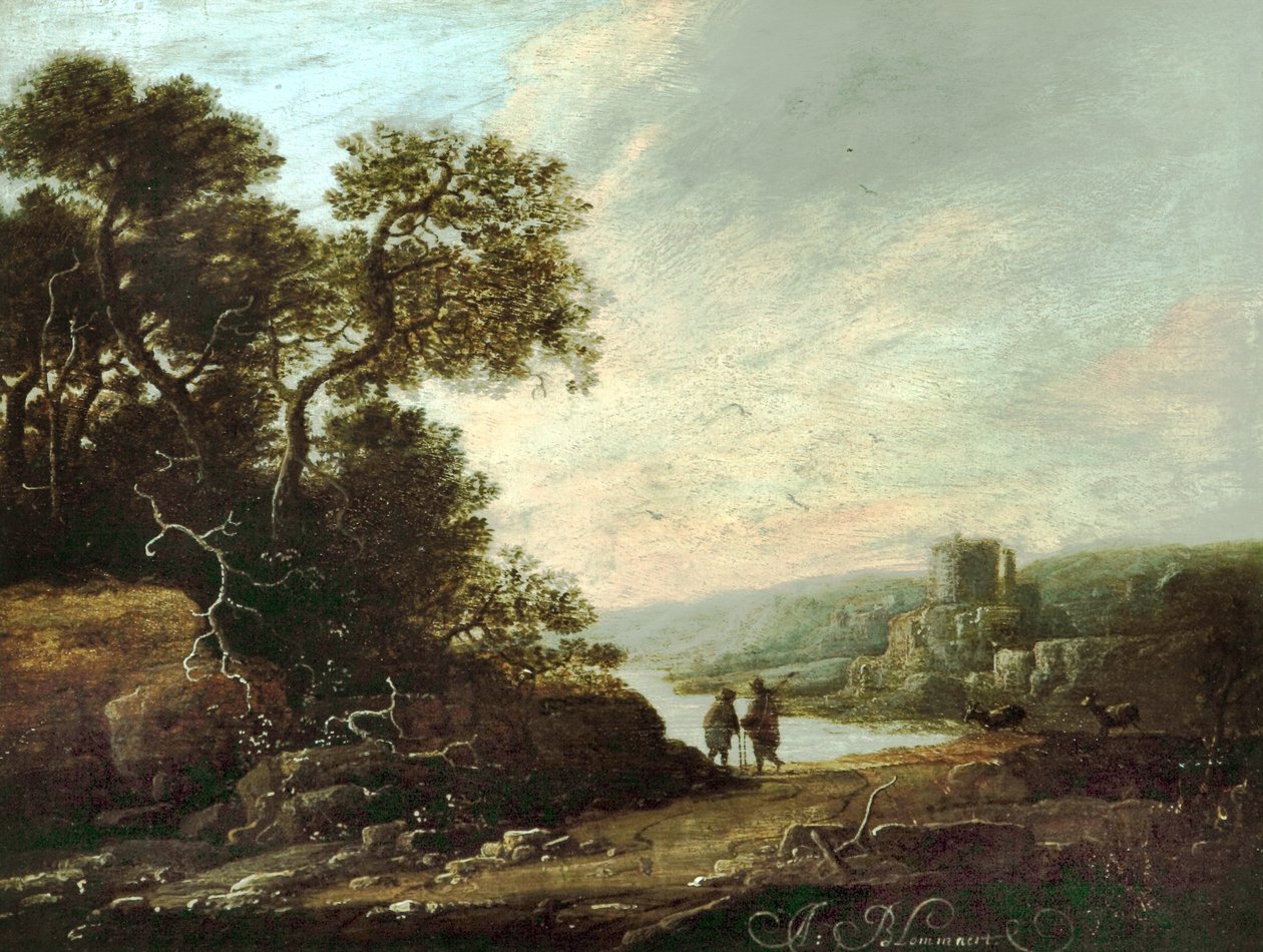 Paysage avec ruines de château - Abraham Blommaert