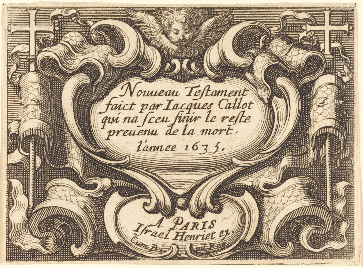 Frontispice pour "Le Nouveau Testament" de Callot - Abraham Bosse