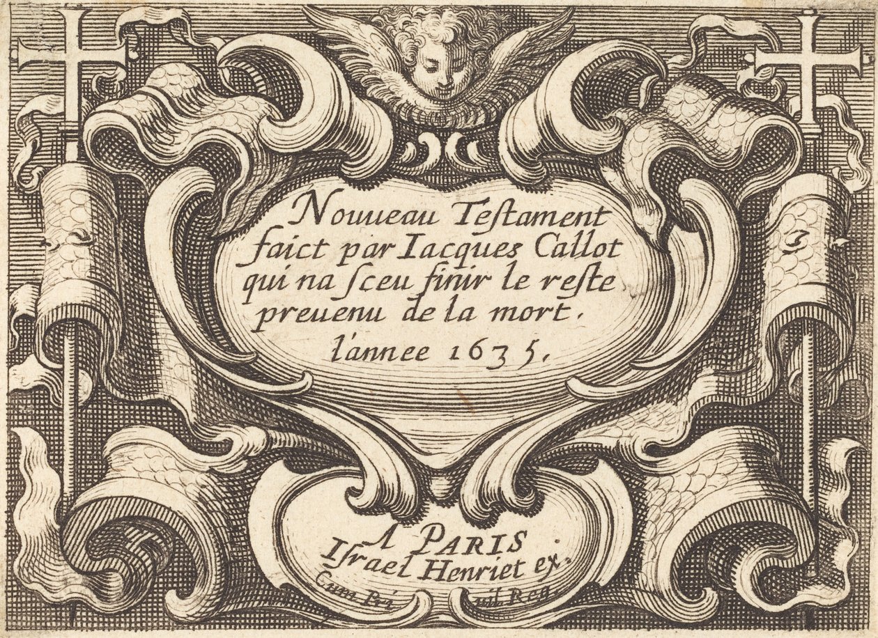 Frontispice pour "Le Nouveau Testament" de Callot - Abraham Bosse