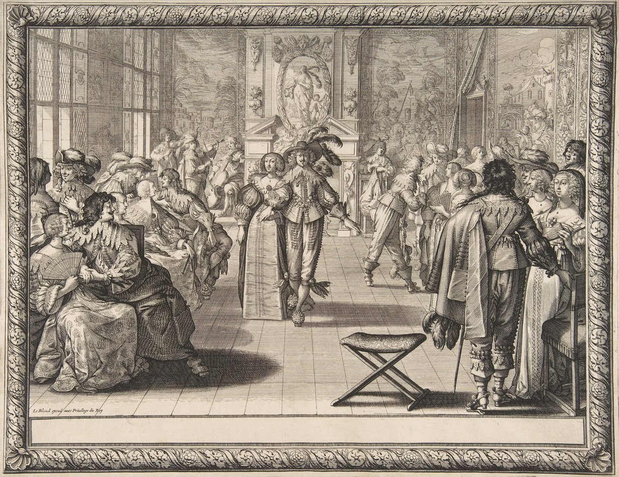 Le Bal, vers 1634 - Abraham Bosse