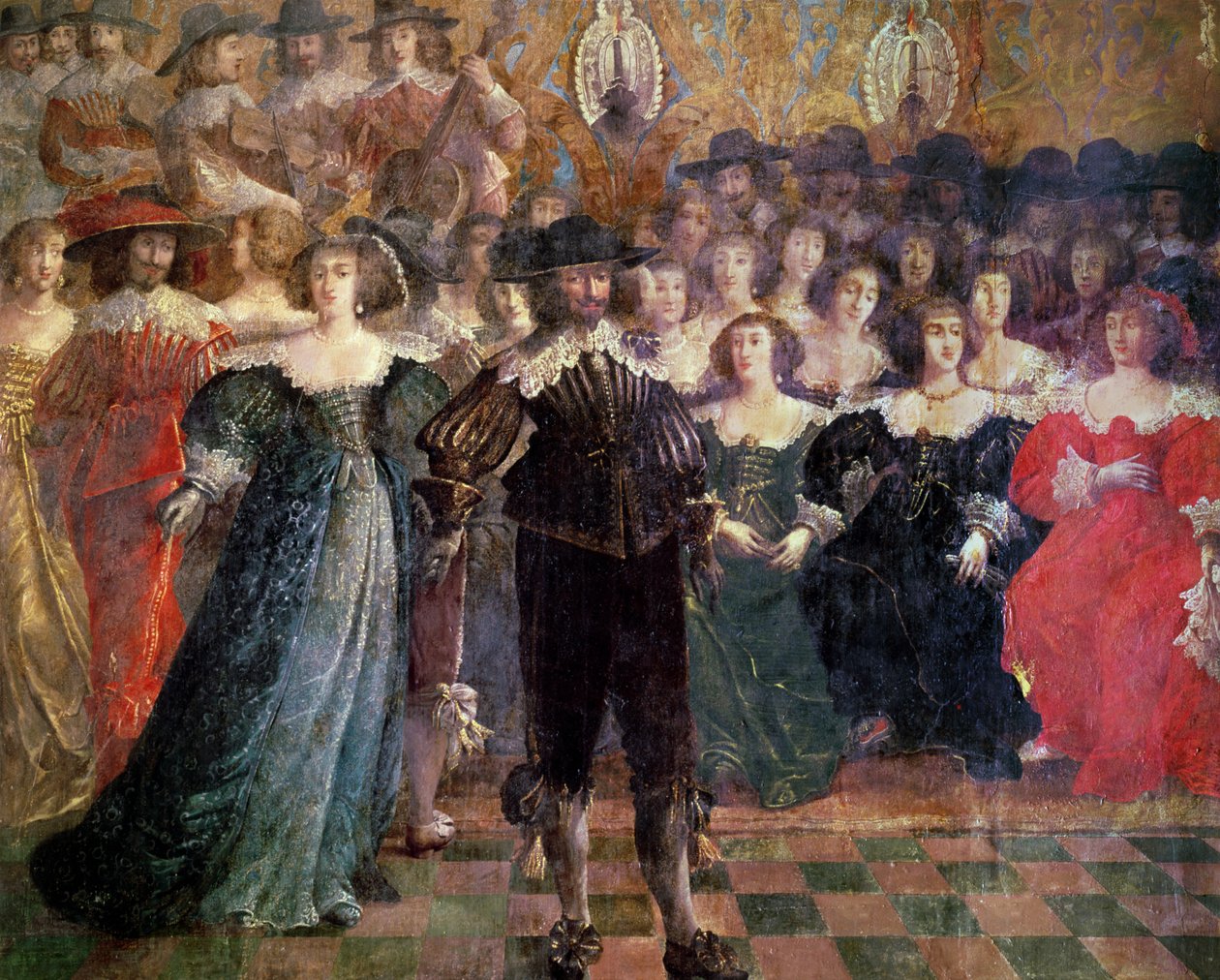 Le Bal de la Cour (détail) - Abraham Bosse