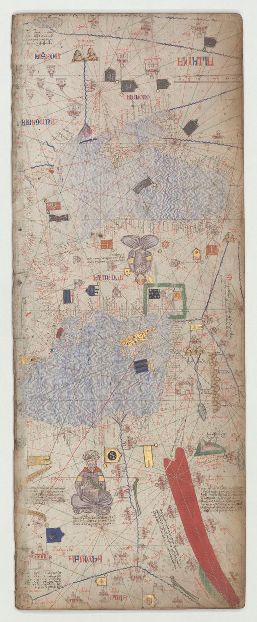 Atlas catalan, Feuille 8 - Abraham Cresques