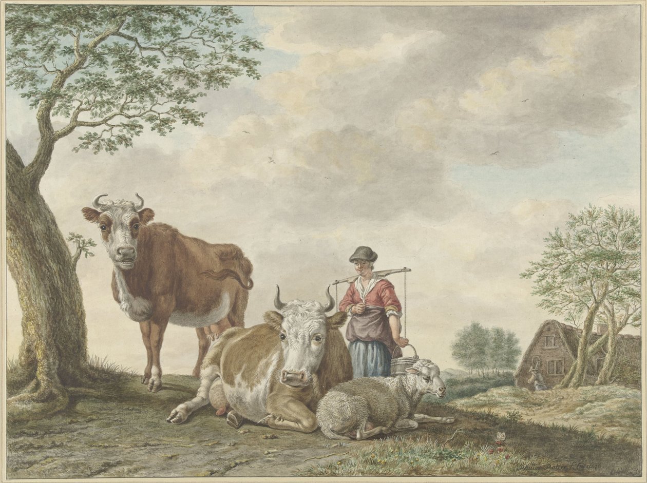 La laitière - Abraham Delfos
