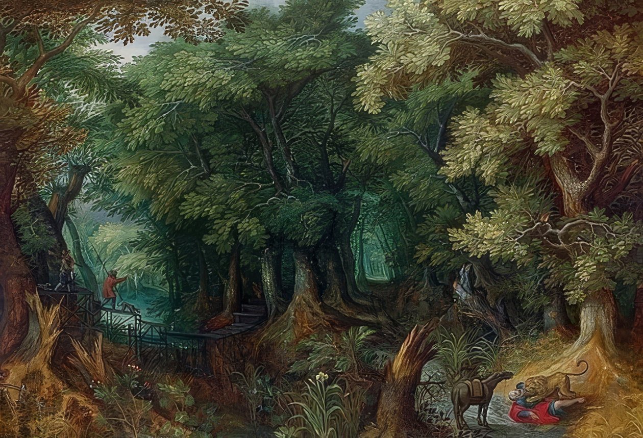 Paysage forestier - Abraham Govaerts