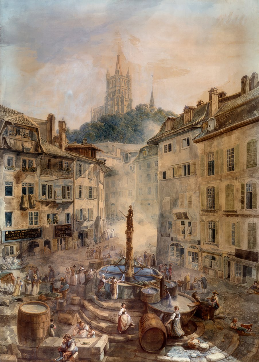 Place de la Palud - Abraham Louis Rodolphe Ducros