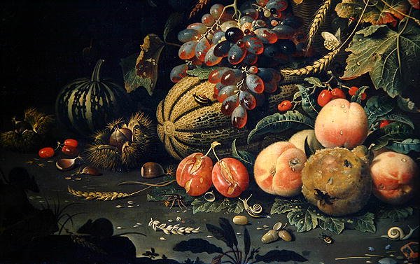 Fruits (détail) - Abraham Mignon
