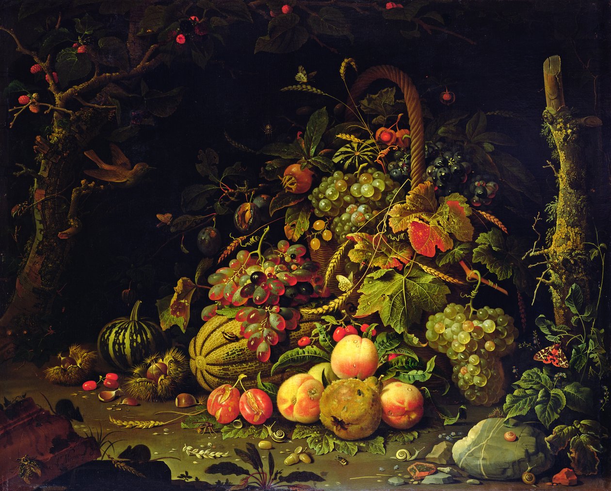 Panier de fruits - Abraham Mignon
