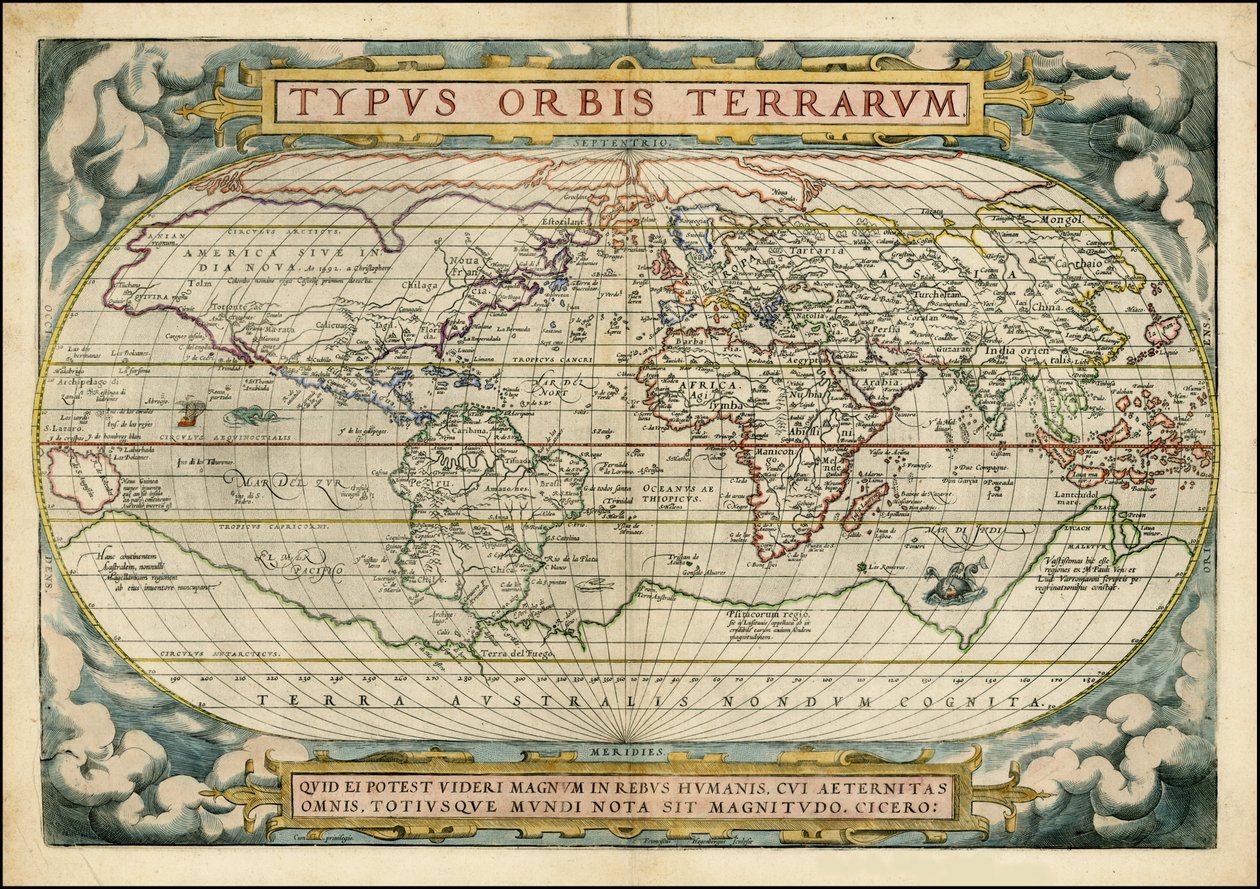 Abraham Ortelius Orbis Terrarum PublicationAnvers 1572 - Abraham Ortelius