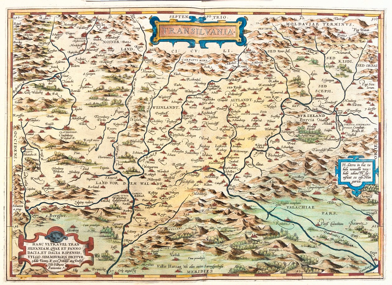 Roumanie - Abraham Ortelius