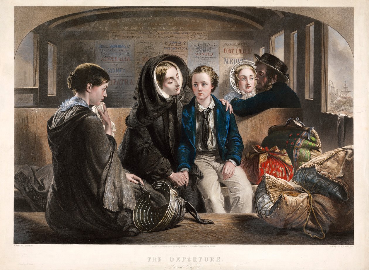 Le départ en seconde classe, pub. 1857 - Abraham Solomon