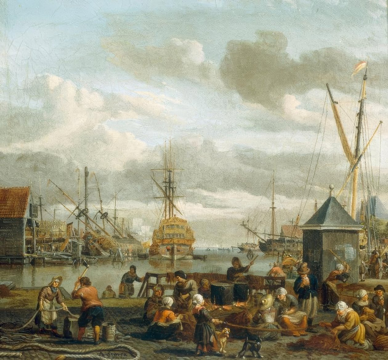 Vue du port d