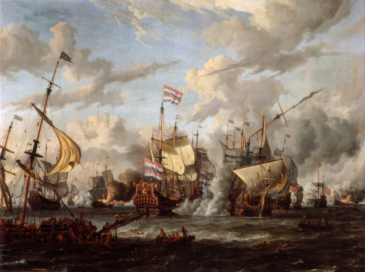 La Bataille navale de Texel - Abraham Storck