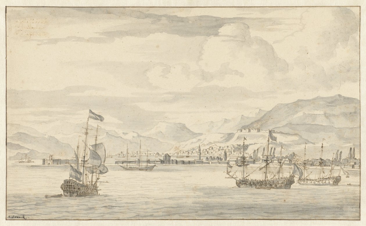 Vue de Smyrne (Izmir) - Abraham Storck