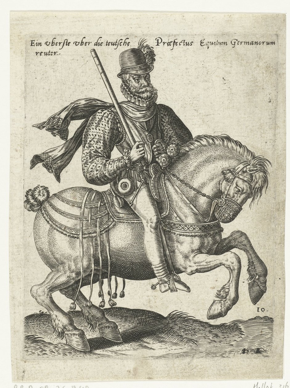 Commandant cavalier allemand - Abraham de Bruyn (attributed to)