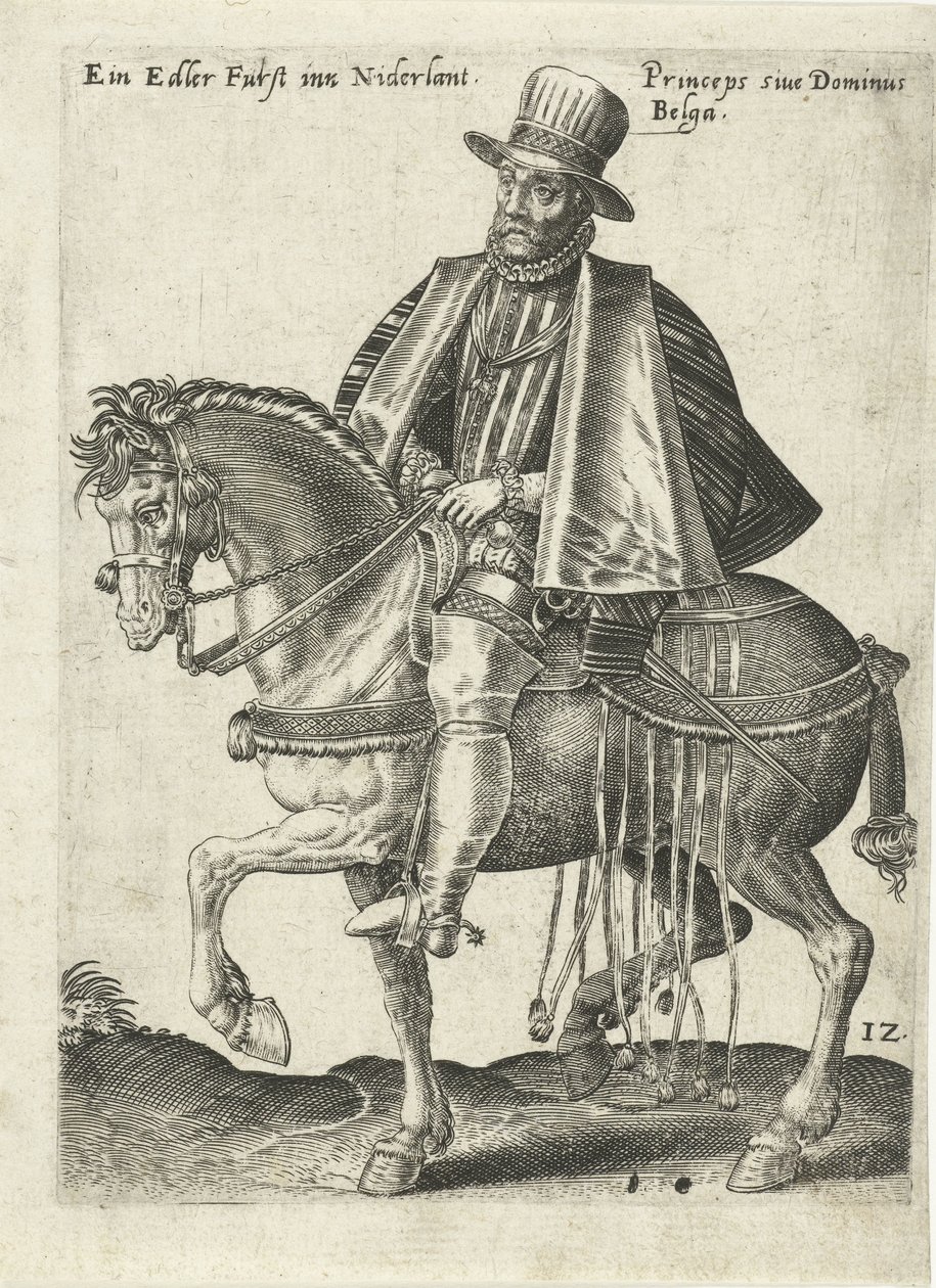Prince néerlandais à cheval - Abraham de Bruyn (attributed to)