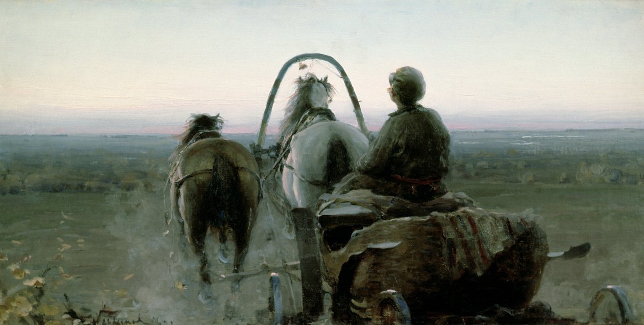 Le voyage de retour, 1896 - Abram Efimovich Arkhipov