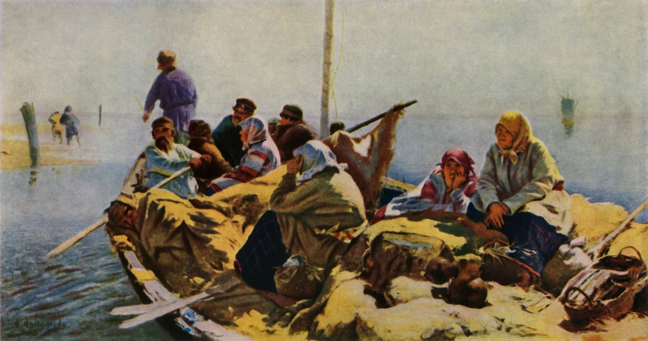 Sur la rivière Oka, 1890, 1965 - Abram Arkhipov