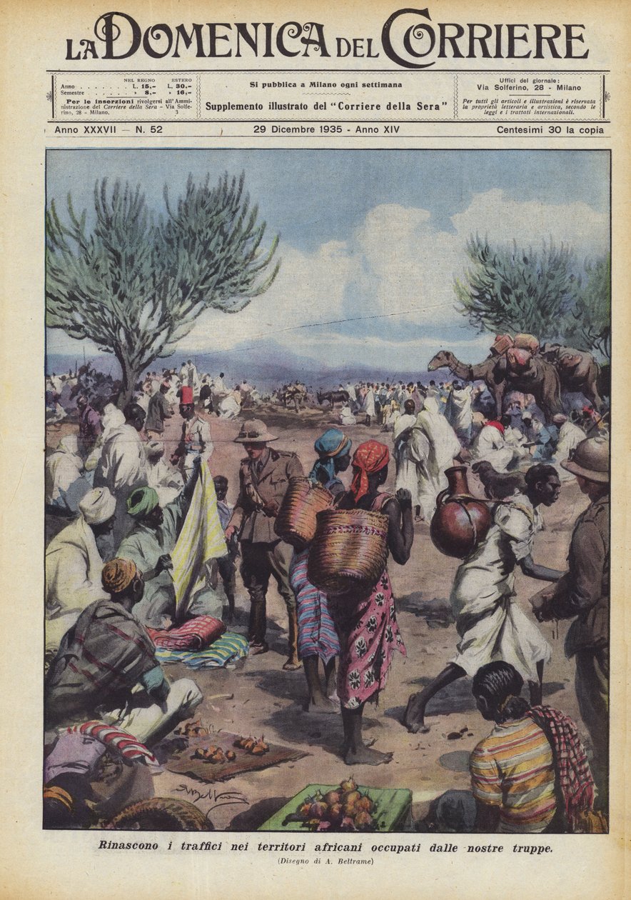 Les trafics renaissent dans les territoires africains occupés par nos troupes - Achille Beltrame