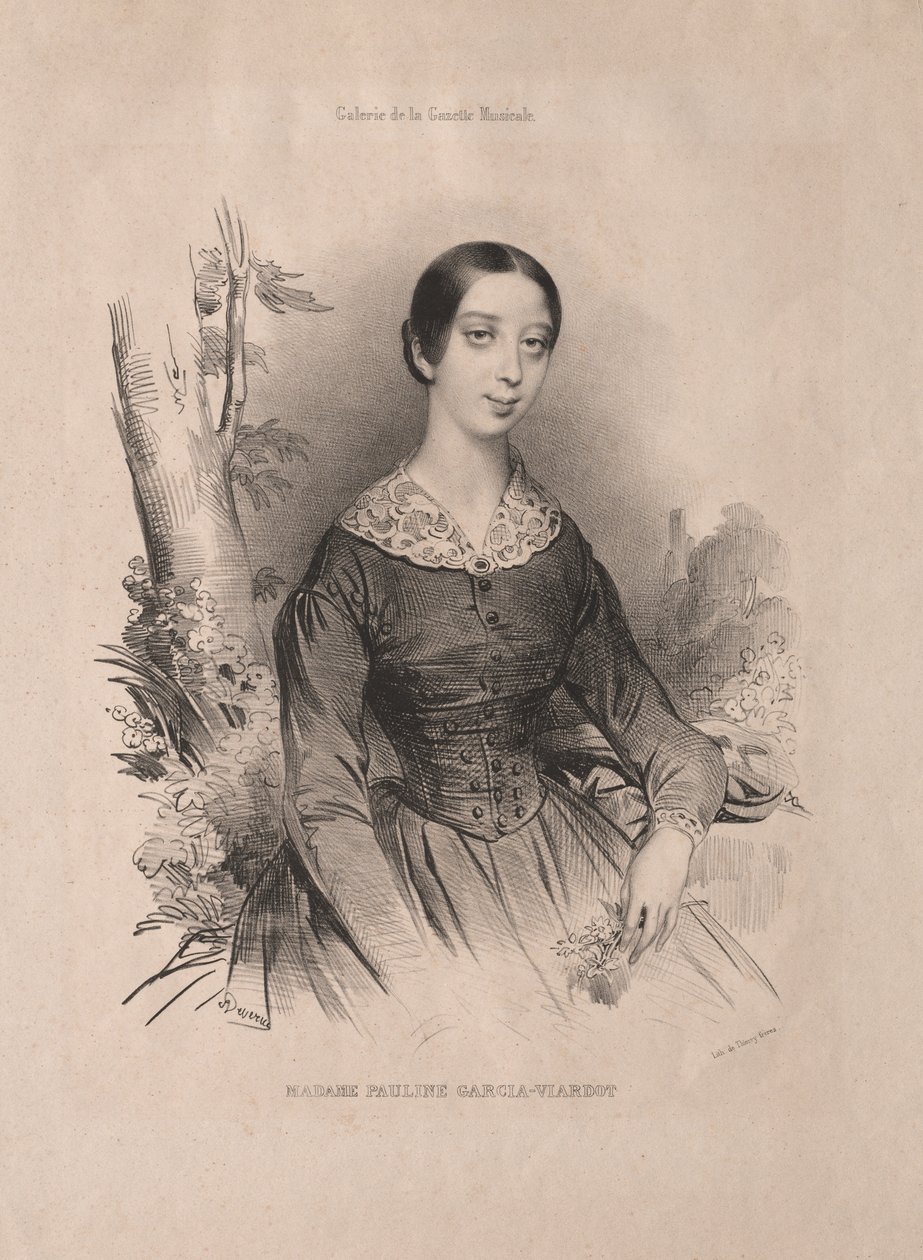 Madame Pauline Garcia-Viardot - Achille Devéria