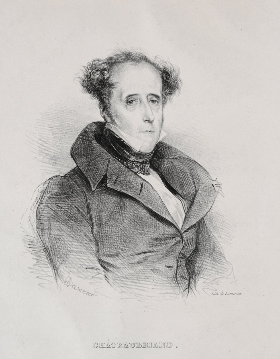 François René Auguste Vicomte de Chateaubriand - Achille Devéria