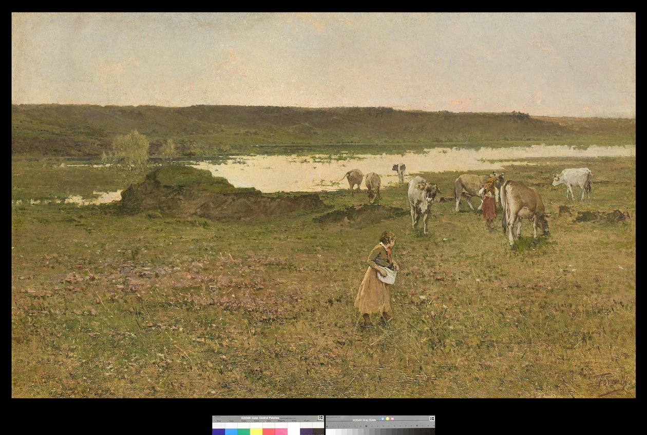 Pâturage dans la vallée, 1906 - Achille Formis Befani