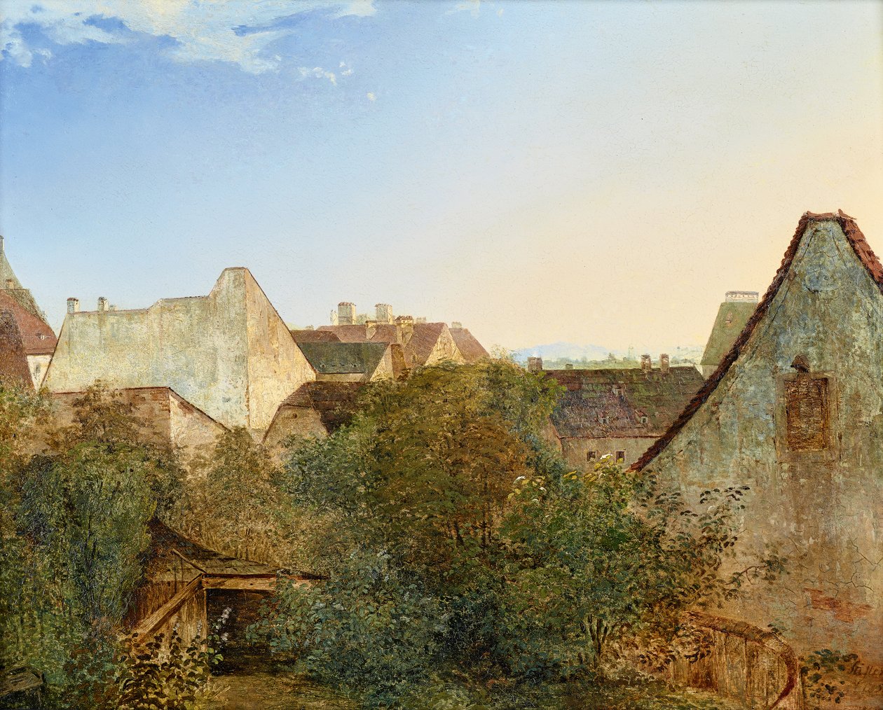 Vue sur les maisons de banlieue de Vienne (Beatrixgasse) - Adalbert Stifter