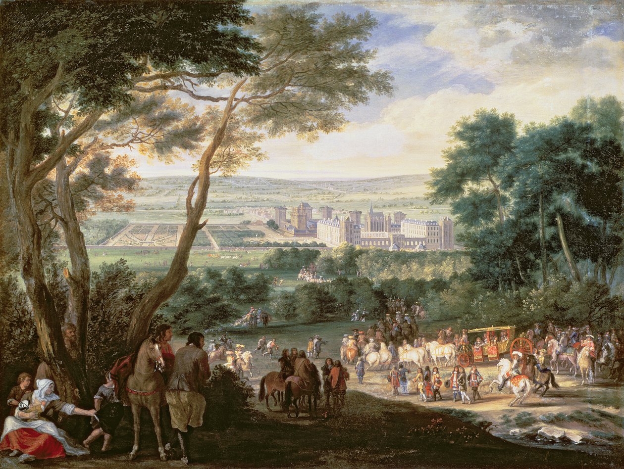 Louis XIV (1638-1715) à Vincennes - Adam Frans van der Meulen